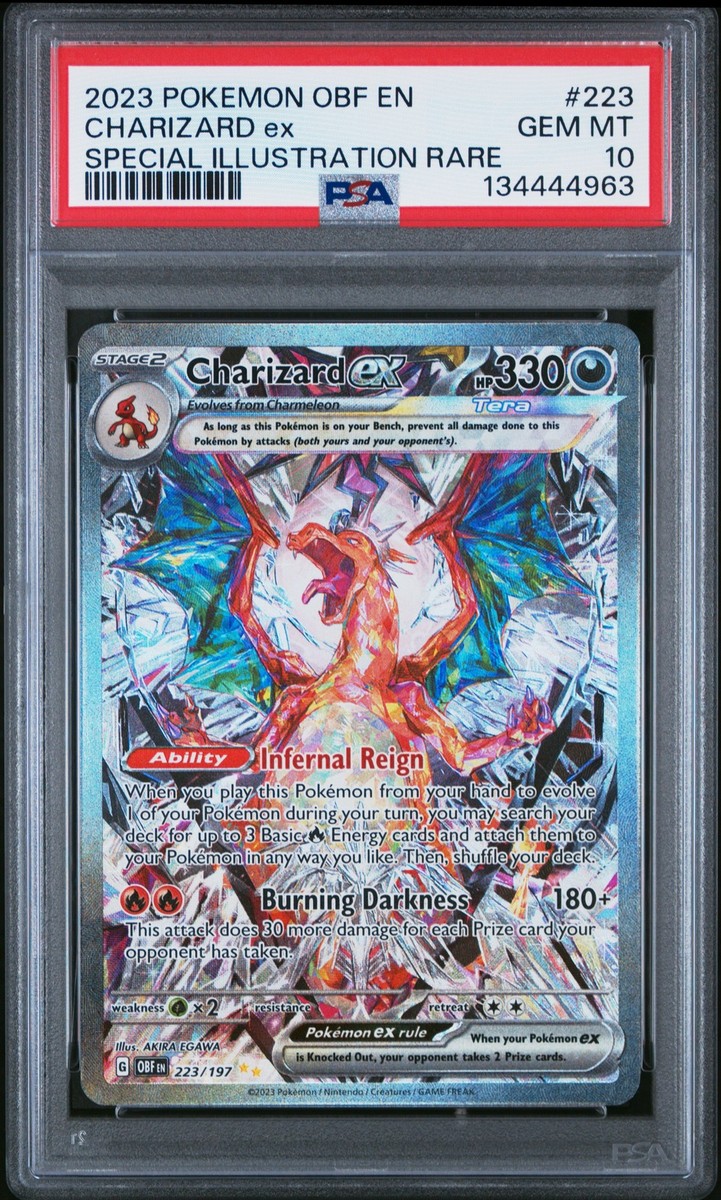2023 POKEMON OBF EN-OBSIDIAN FLAMES #223 CHARIZARD EX PSA 10 | eBay