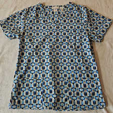 Women's Colorful Vanity Fair Scrub Top/ US Size M/ Women's Scrubs/ Medical Work