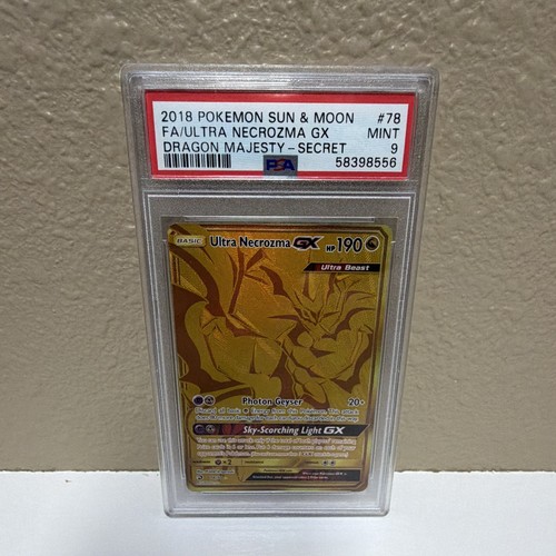 PSA 9 Ultra Necrozma GX (Secret) 78/70 Dragon Majesty Holo