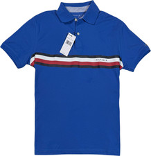 Tommy Hilfiger 2-Button Polo Shirt - NWT Mens Medium Royal Blue - 47736-K1