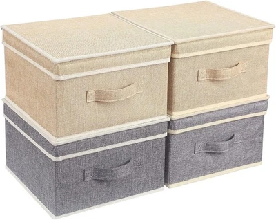 Aufbewahrungskorb für Kleidung und Spielzeug, Faltbar, 33,5x31,75x17,5 cm - Bild 1 von 4