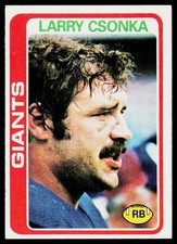 Larry Csonka, 1978 Topps, #25, New York Giants,