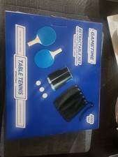 Gametime Saddlebred Table Tennis Retractable Net Set w/ 2 Paddles & Balls
