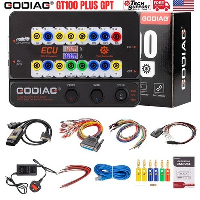 GODIAG GT100 PLUS GPT ENET DOIP AUTO TOOLS OBD II Break Out Box E-CU Connector