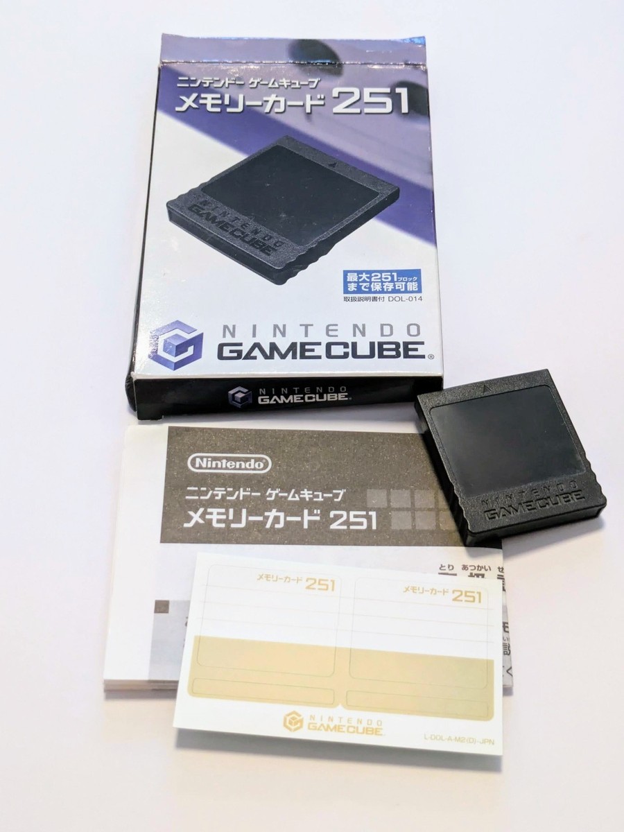 Official Nintendo GameCube Black Memory Card 251 59 Blocks (DOL