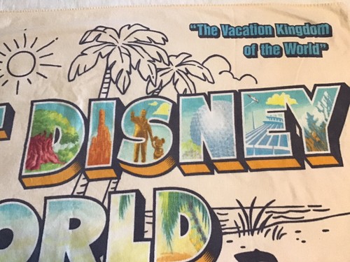 Vintage Walt Disney World Resort “The Vacation Kingdom Of The World” Beach Towel - Picture 4 of 8