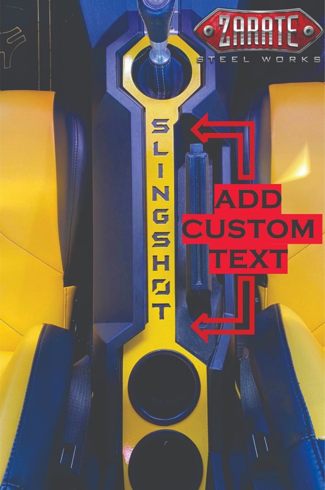 Polaris Slingshot Accessories Center Console Accent Trim- ADD TEXT (2015-2019)