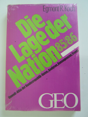 Die Lage der Nation 85/86 von Egmont R. Koch Umwelt Atlas im GEO Verlag neu