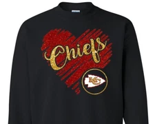 Kansas City Chiefs - Heart - Heart of KC - America's Favorite Team - Sweat Shirt
