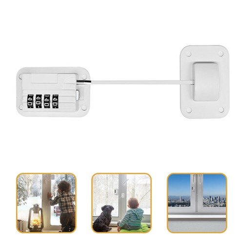 2 Sets Fensterverriegelung Kind Baby-Sicherheits-Kühlschrankschlösser - Bild 3 von 10
