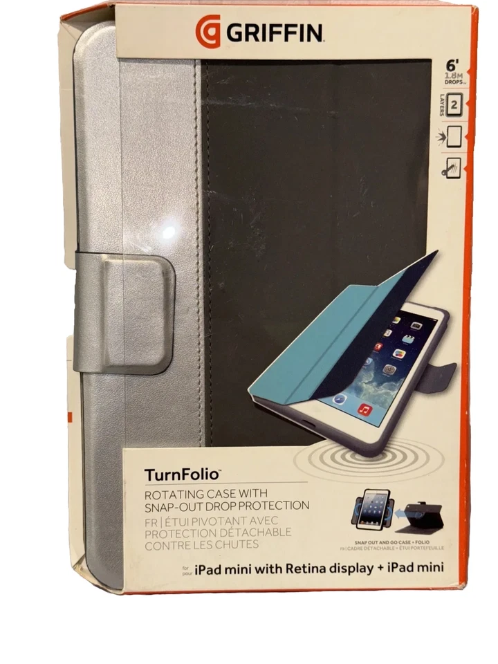 iPad Mini - Griffin Turnfolio Rotating Case With Snap-Out Drop Protection - Image 3 of 4