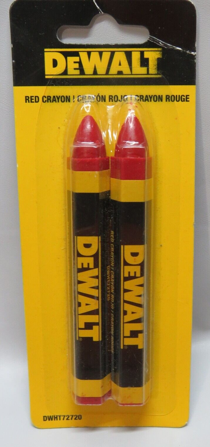 Pack of 2 Dewalt DWHT72720 red Lumber Crayons. eBay