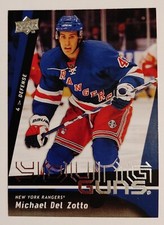 MICHAEL DEL ZOTTO 2009-10 UPPER DECK YOUNG GUNS ROOKIE #206 RANGERS EXCELLENT+++