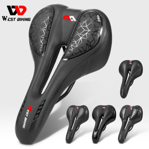 Sillín de bicicleta de gel de sílice esponja suave cojín de ciclismo asiento sillín asiento de bicicleta MTB - Imagen 1 de 15