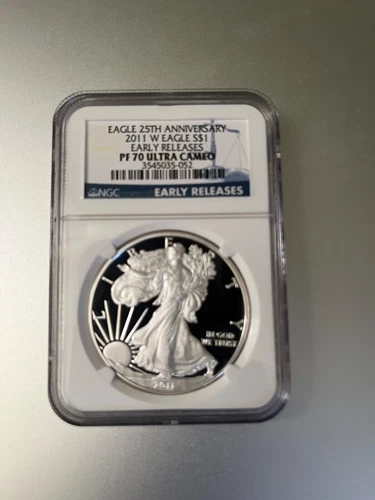 2011-W 25th Anniversary Silver Eagle Dollar NGC PF70 UC  Early Releases