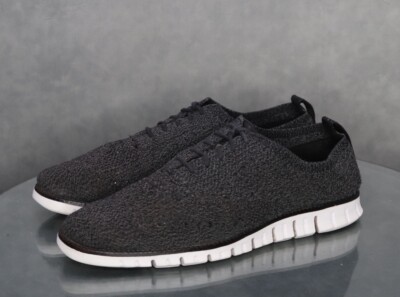 Cole Haan Zero Grand Wingtip Grey Knit Oxfords Shoes Size 10 M C26716