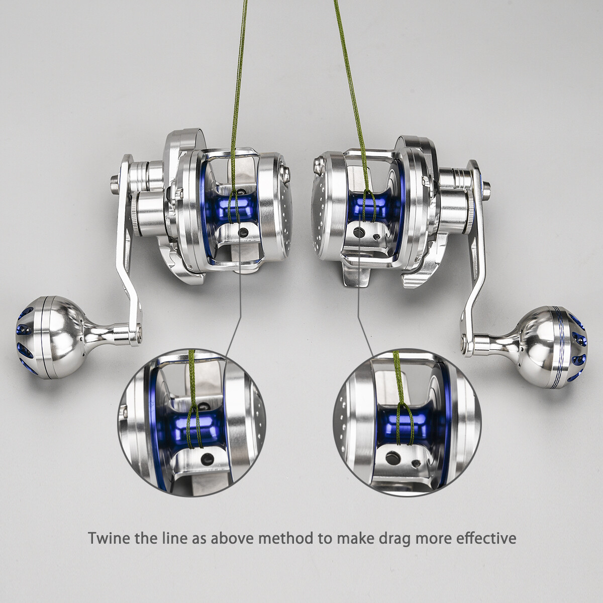 Gomexus Slow Pitch Jigging Reel 7.1:1 Saltwater Offshore Sea Game Fishing 70lbs