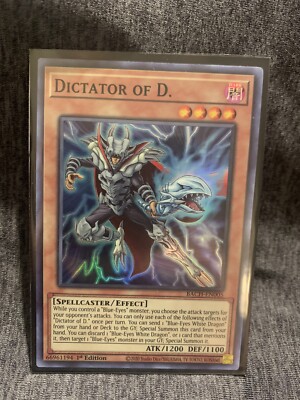 Yu-Gi-Oh! Karte „Dictator Of D.“ – BACH-EN005 – Super Rare – 1. Edition