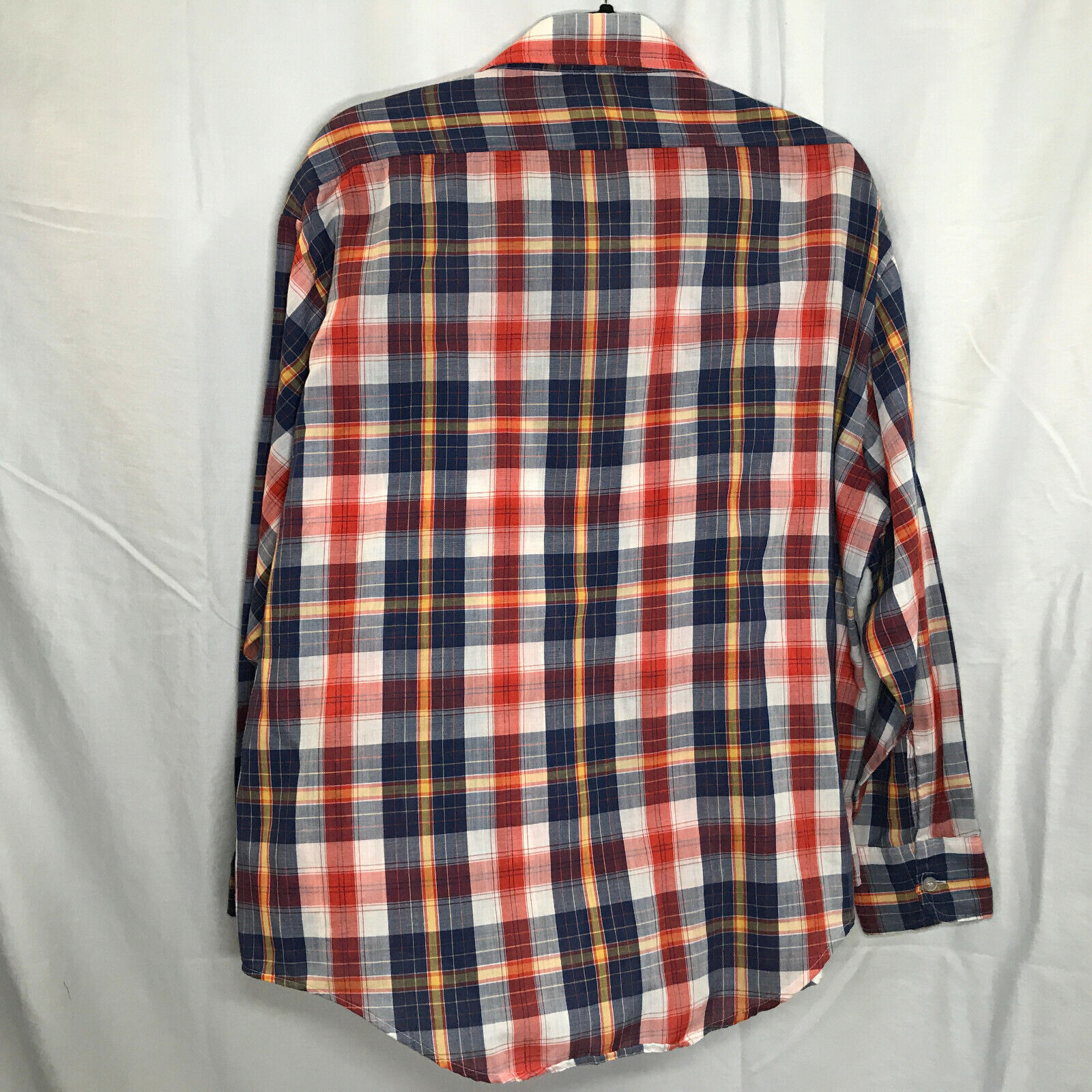 Montgomery Ward Vintage Long Sleeve Shirt Red Blu… - image 4