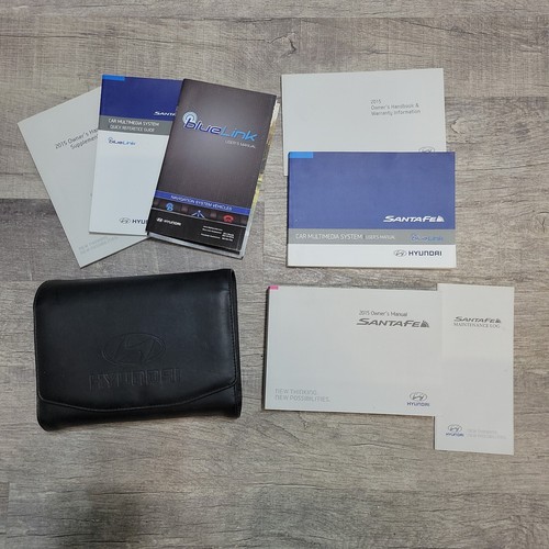 2015 Hyundai Santa Fe Sport Owners Manual - Complete In LEATHER CASE + EXTRAS