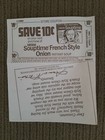 1980 vintage coupon Nestle Souptime complete with recipe and thank you note — photo 2