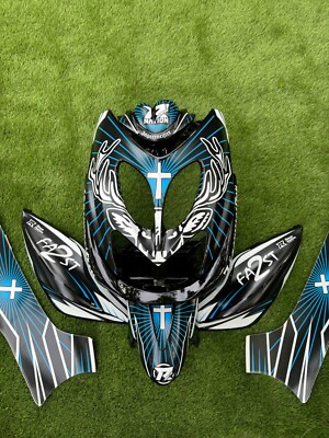 Yamaha Aerox 50 MBK Nitro Kunststoff Set Karosserie Verkleidung Panel Kit 7 Jägermeister