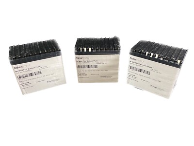 FISHERBRAND 96-Well Polystyrene Plates Black Flat-Bottom 350μL 12-566-620 30/cs