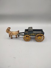 Collectible toy- Billy Goat pulling express cart CAST IRON