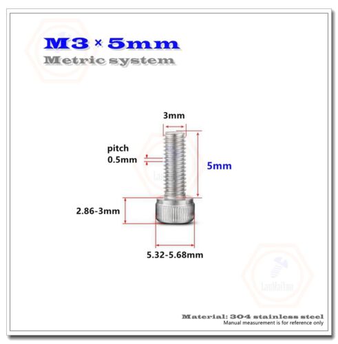 M3 M4 M5 M6 304 bulloni testa tappo a brugola esagonale acciaio inox DIN912 - Foto 9 di 88