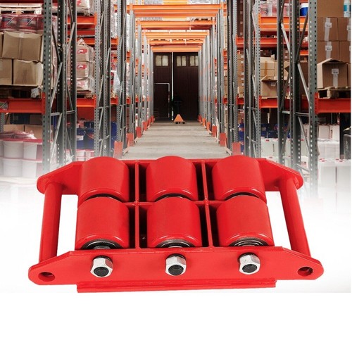 6T Heavy Duty Macchina Dolly Skate 360° Per Carichi Pesanti, Ruote In Poliuretano, Base In Acciaio, Con Maniglie, Capacità 6 Tonnellate