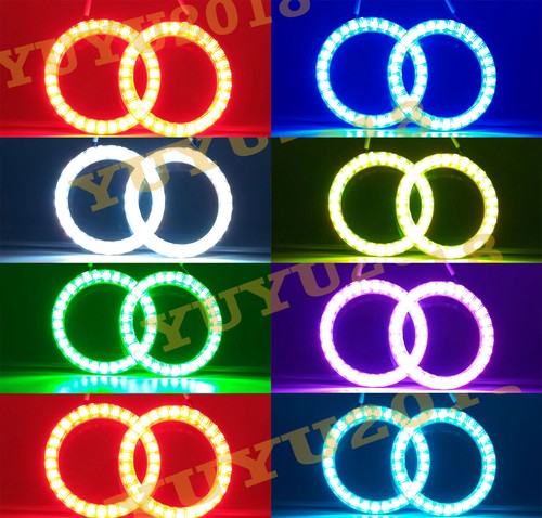 Anillos halo para Kawasaki Ninja ZZR600 05-08 ZX6R,ZX9R 00-02 RGB Corona Flash DRL - Imagen 12 de 12