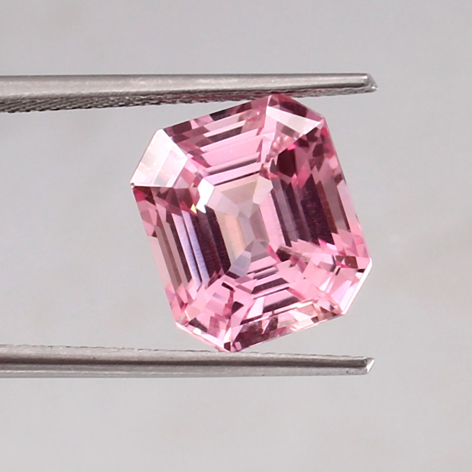 Saphir Padparadscha Naturel De Ceylan 80 Carats - Coupe Asscher, Certifié AGL, Non Traité