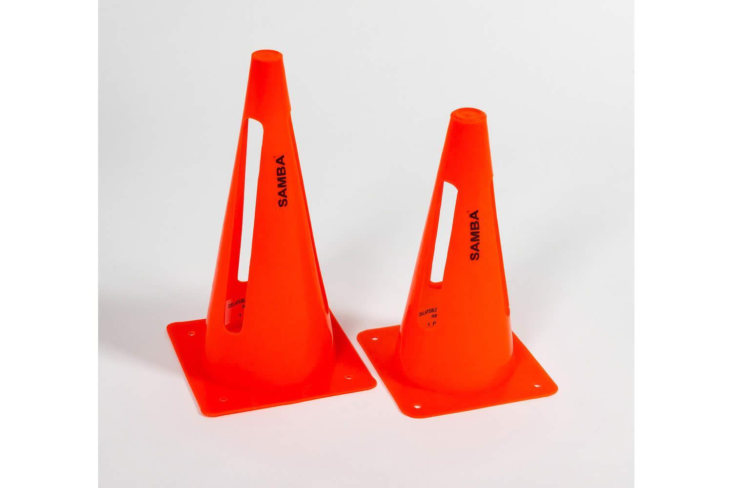 Samba Collapsible Marker Cones Marking Pitches Training Areas Safety 9"" - 4pcs