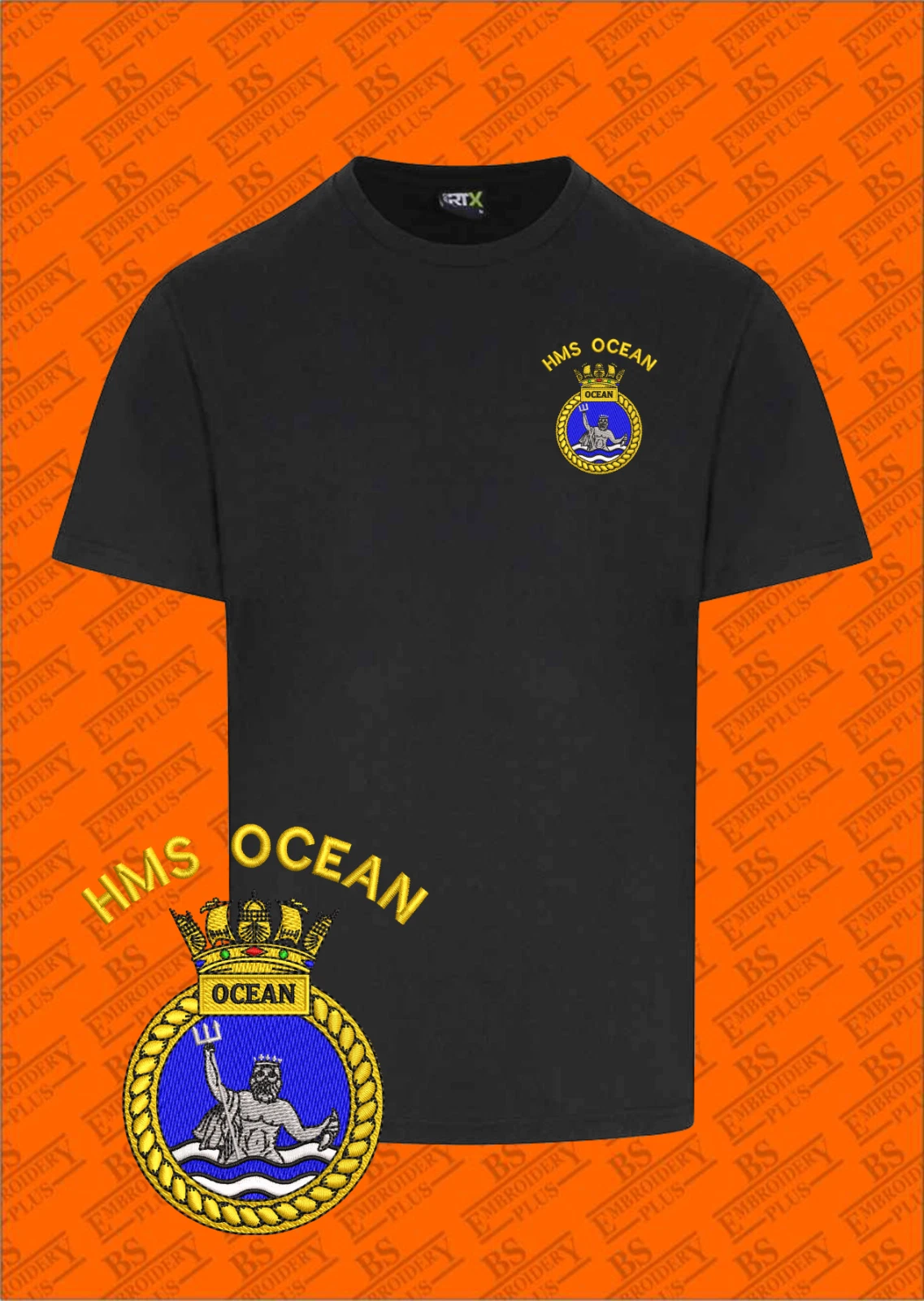 ANY SHIPS CREST EMBROIDERED T-SHIRT
Opens in a new window or tab