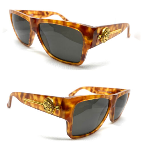 Gianni Versace Mod.372/DM Col.830 BD Brown Gold Vintage Sunglasses Migos 230802 - Picture 6 of 12