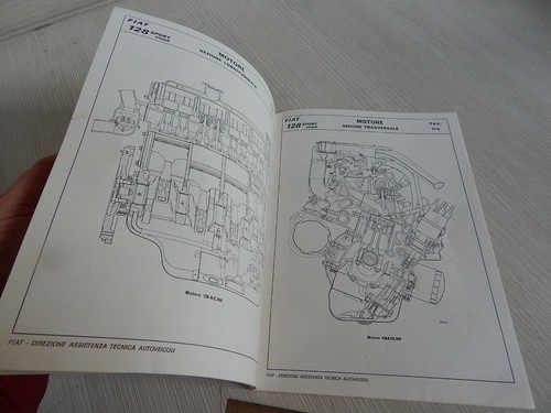 MANUALE ORIGINALE DATI PRINCIPALI PER LE RIPARAZIONI FIAT 128 SPORT coupé 1972 - Foto 8 di 12