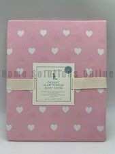Pottery Barn Kids Heart Organic Percale Toddler Duvet One Size Light Pink A1331