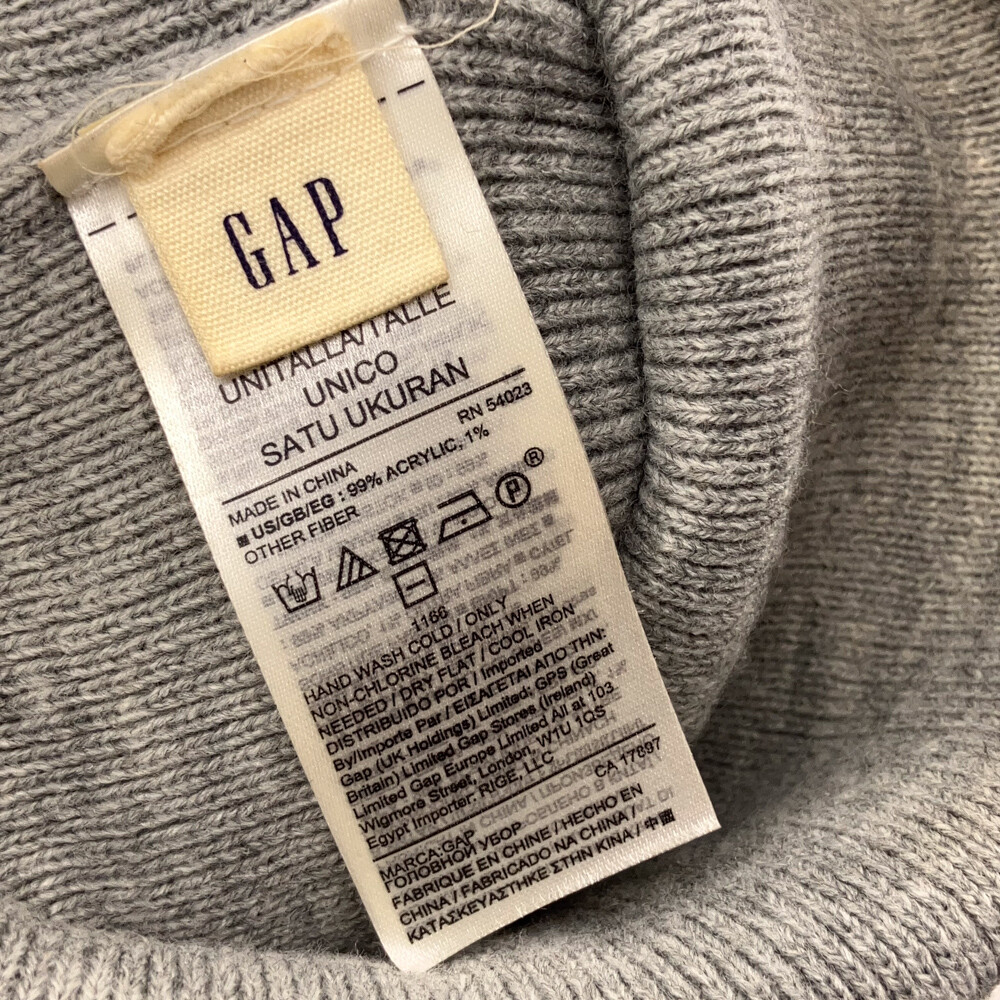 Gap basic gray winter cuff hat see notes - image 5
