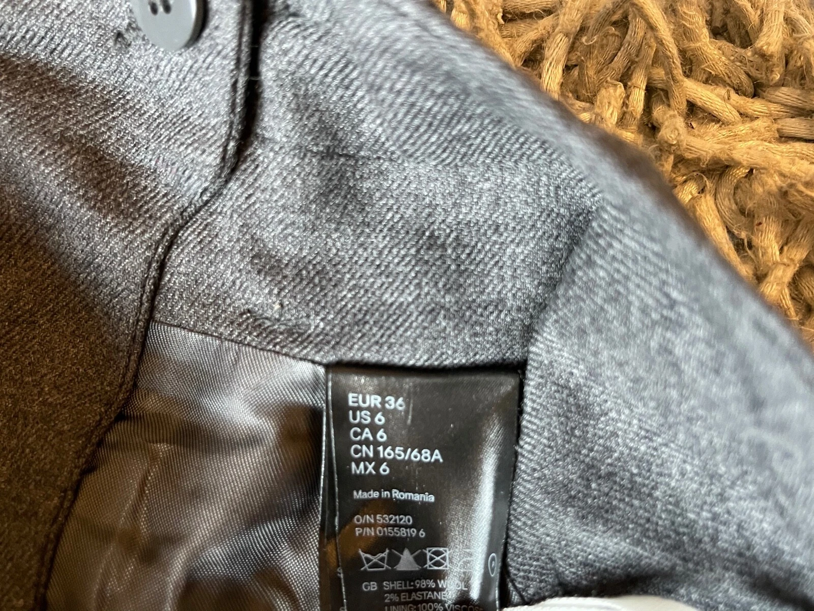 MAISON MARGIELA MINIGONNA MAISON MARTIN MARGIELA X H&M RIEDIZIONE PANTALONI 1989 UK 10 US 6 36 90