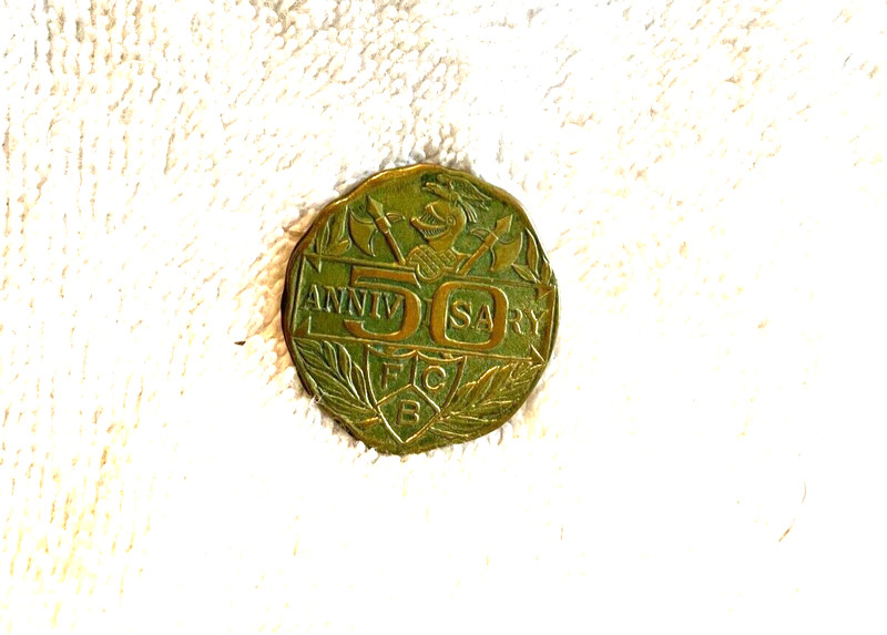 VINTAGE HISTORICAL MEMORABILIA FRATERNAL ORG. KNIGHTS OF PYTHIAS 1914 COIN MA.