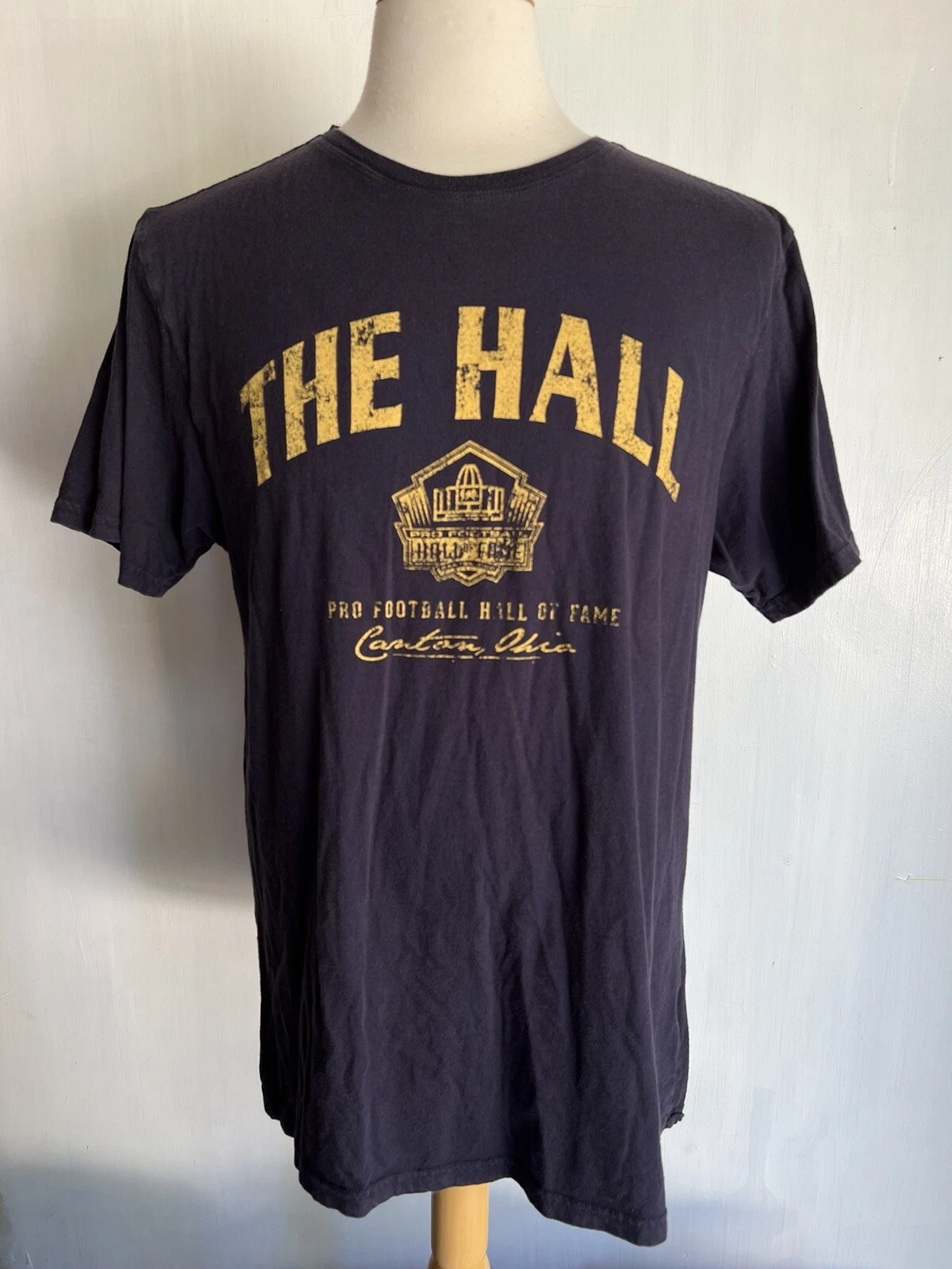 NFL PRO FOOTBALL HALL OF FAME Official Canton Ohio Camp David T-Shirt Size Large