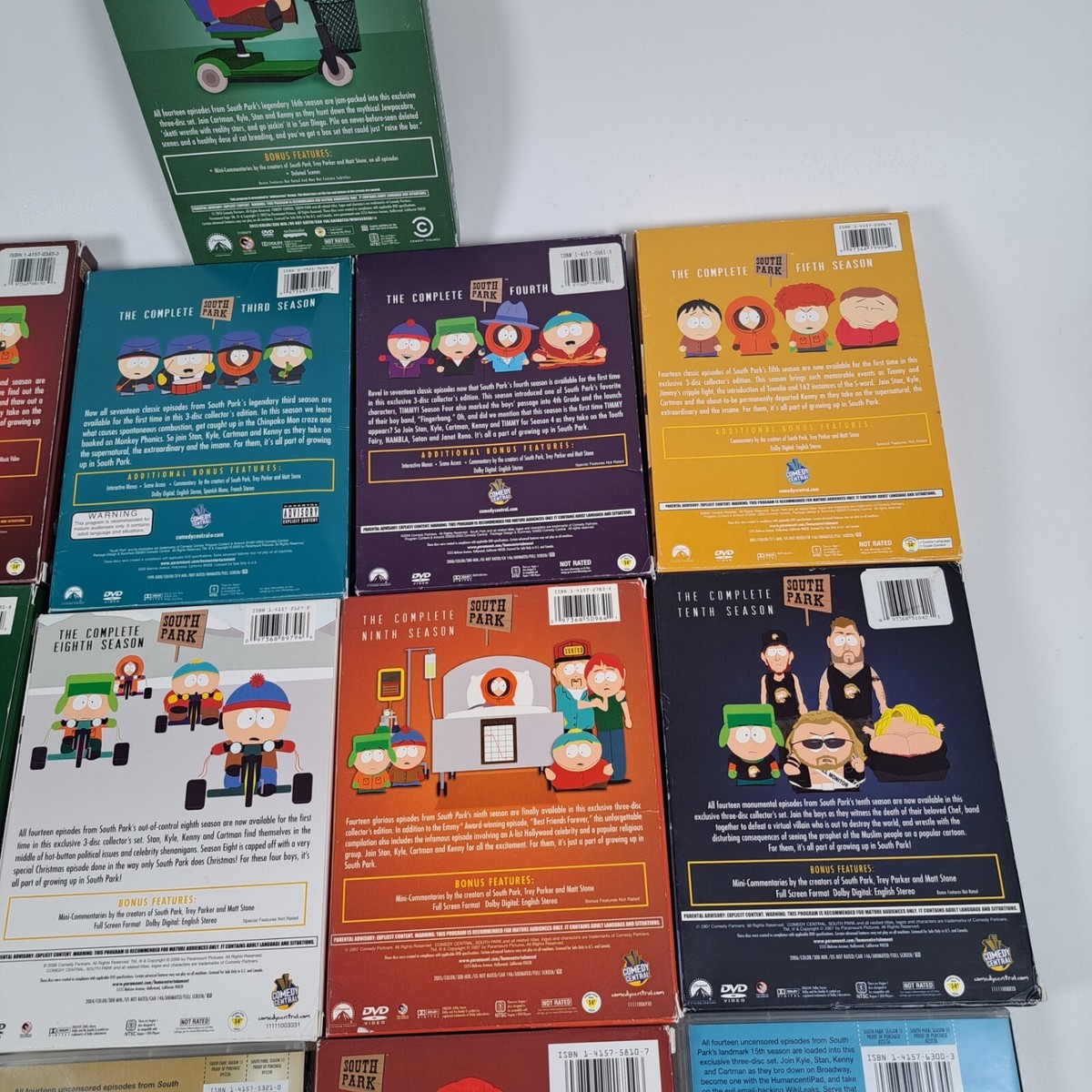 South Park Seasons 1-16 DVD Collection Lot 97368801844| eBay