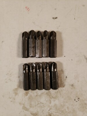 Lot Of 10 Apex 212-8 Torque-Set Insert Bit #8