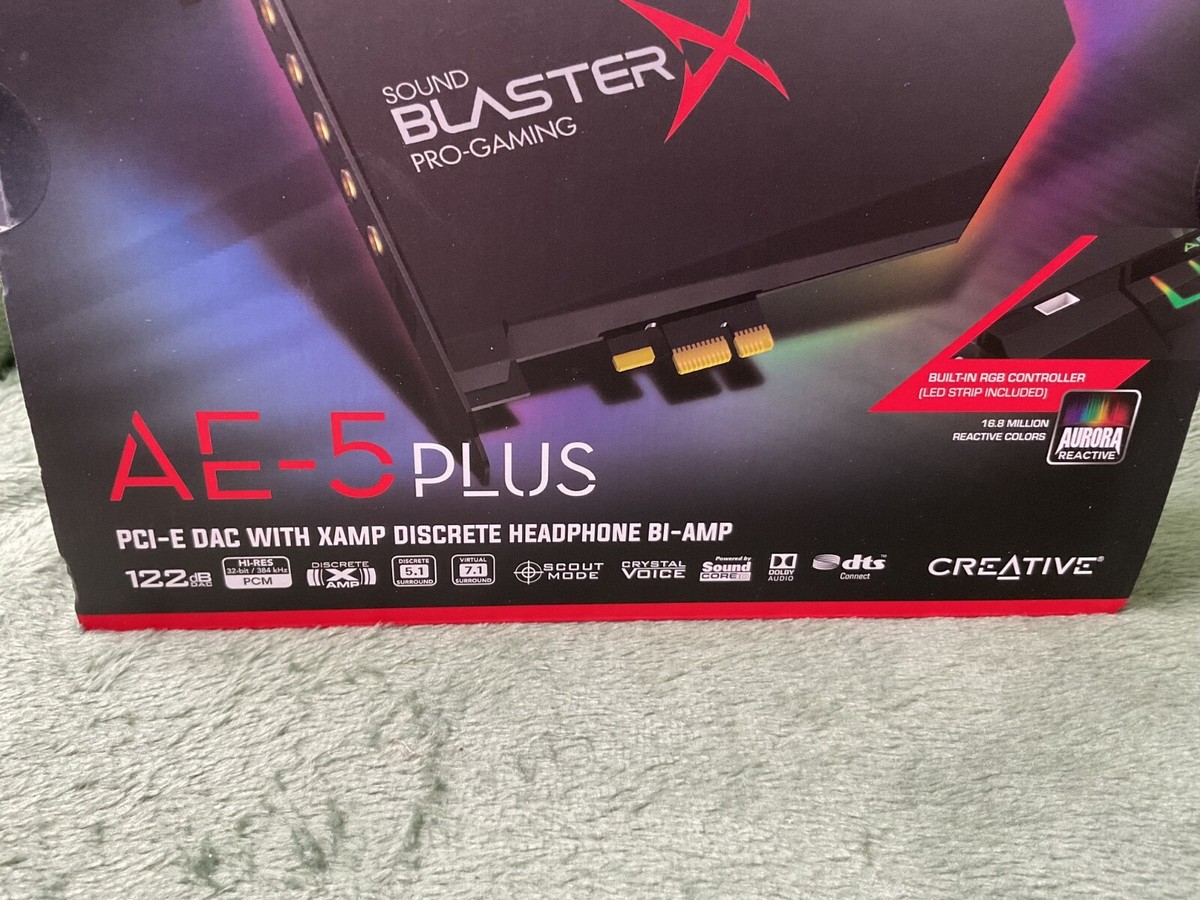 Creative Sound BlasterX AE-5 Plus Hi-res PCI-e Gaming Sound
