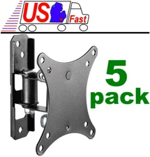 Lot5pk Low Profile Tilt Swivel Wall Mount/Mounting Bracket LCD LED Vesa 75&100mm