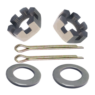#ad Trailer Nut Set w 1quot; Washers amp; Cotter Pins fit for 1quot; Spindle high strength $7.99