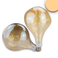Isoled E27 Vintage Line Led Dekobirne 165, 4W Ultrawarmweiß, Glas Amber, Dimmba