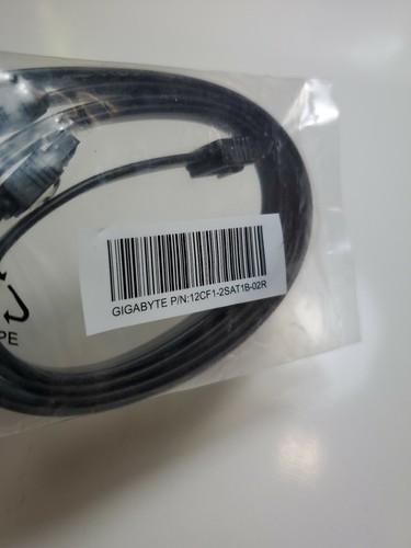 SATA CABLES (PACK OF 2) FROM Gigabyte Z170XP-SLI MOTHERBOARD 12CF1-2SAT1B-02R - Picture 2 of 5