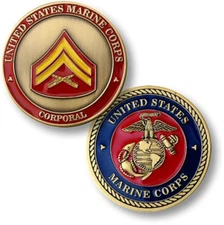 NEW USMC U.S. Marine Corps Corporal Challenge Coin.