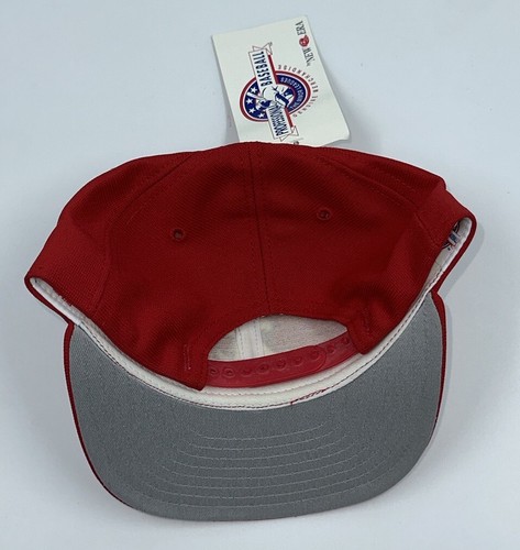 Vintage New Era Pro Model Rochester Red Wings Red Grey Bottom SnapBack Hat M-L - Picture 4 of 7